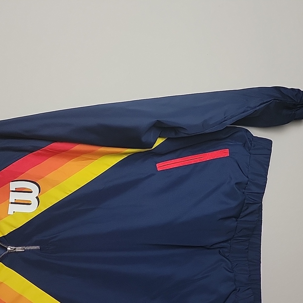 Wilson Navy Jacket with Rainbow Stripes - Picture 4 of 6